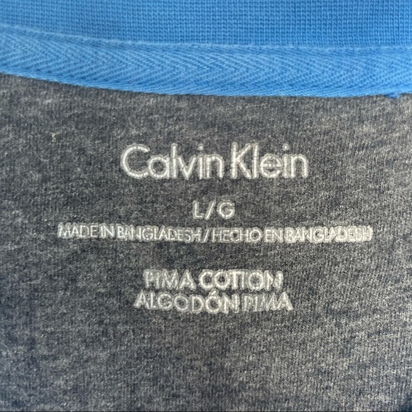 Calvin Klein Blue Short Sleeve Shirt - Picture 2 of 4